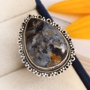 Pietersite Ring Size US 7 Sterling Silver 925 (RS30-104)