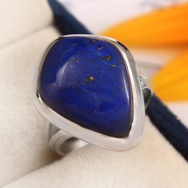 Lapis Lazuli Ring Size US 6 Sterling Silver 925 (RS30-53)