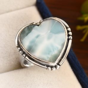 Larimar Ring Size US 9 Sterling Silver 925 (RS109-92)