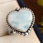 Larimar Ring Size US 9 Sterling Silver 925 (RS109-93)