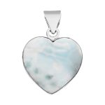 Larimar Heart Pendant Sterling Silver 925 (REXT46-84)