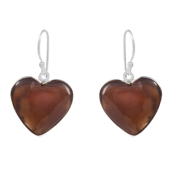 Botswana Lace Agate 1.25" Sterling Silver Earring 925 (RS109-149)