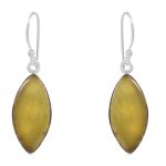 Serpentine 1.25" Sterling Silver Earring 925 (REXT46-52)