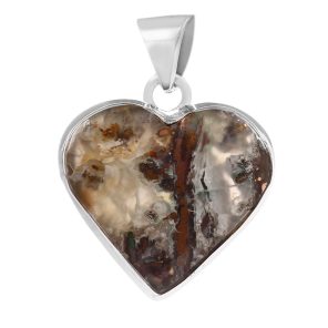 Copper Chrysocolla 1.3" Sterling Silver Pendant 925 (RS111-84)