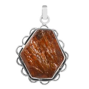 Dyed labradorite 1.6" Sterling Silver Pendant 925 (RS111-104)