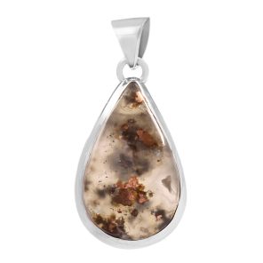 Copper Chrysocolla 1.3" Sterling Silver Pendant 925 (RS111-85)