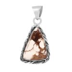 Wild Horse Jasper 1.25" Sterling Silver Pendant 925 (RS110-167)