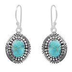 Arizona Turquoise 925 Sterling Silver Earring (RS113-66)