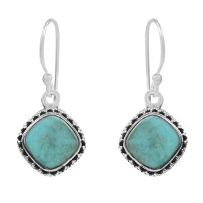 Arizona Turquoise 925 Sterling Silver Earring (RS113-88)