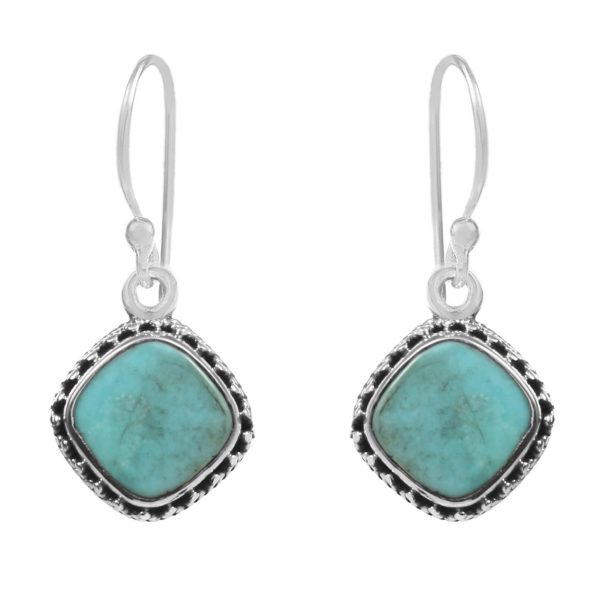 Arizona Turquoise 925 Sterling Silver Earring (RS113-88)