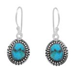 Arizona Turquoise 925 Sterling Silver Earring (RS113-44)