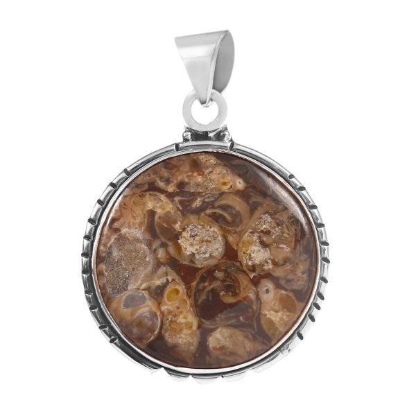Turtella Jasper 1.5" 925 Sterling Silver Pendant (RS113-98)