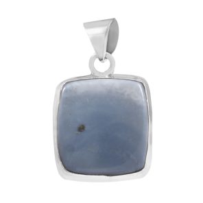 Blue Opal 1.25" 925 Sterling Silver Pendant (RS113-105)