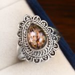 Abalone Doublet Ring Size US 8 Sterling Silver 925 (RS110-46)