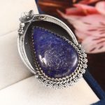 Lapis Lazuli Ring Size US 9 Sterling Silver 925 (RS109-28)