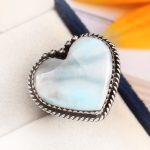 Larimar Ring Size US 8 Sterling Silver 925 (RS110-11)