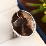 Peanut Wood Jasper Ring Size US 9 Sterling Silver 925 (RS105-216)