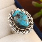 Mohave Turquoise Ring Size US 6 925 Sterling Silver (RS113-194)