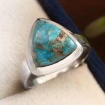 Mohave Turquoise Ring Size US 7 925 Sterling Silver (RS113-178)