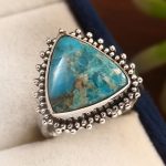 Mohave Turquoise Ring Size US 7 925 Sterling Silver (RS113-191)