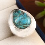 Mohave Turquoise Ring Size US 6 925 Sterling Silver (RS113-185)