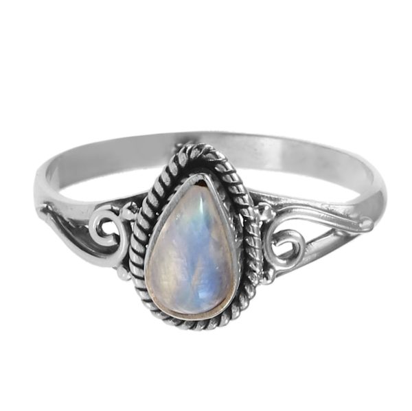 Rainbow Moonstone Dainty 925 Sterling Silver Ring (RS8-428)