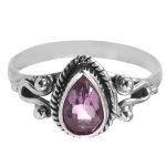 Amethyst Dainty 925 Sterling Silver Ring (RS8-432)