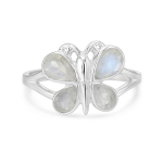 Moonstone Butterfly Ring