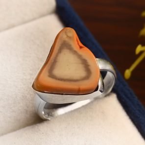 Imperial Jasper Ring Size US 7 925 Sterling Silver (REXT51-40)