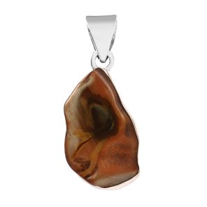 Imperial Jasper 1.5" 925 Sterling Silver Pendant (REXT51-44)