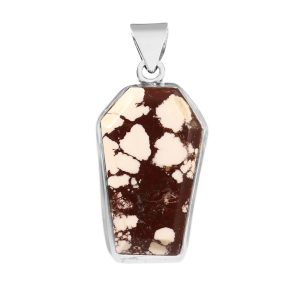 Wild Horse Jasper 1.75" 925 Sterling Silver Pendant (REXT56-83)