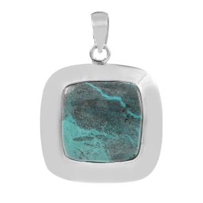 Shattuckite 1.75" 925 Sterling Silver Pendant (REXT56-20)