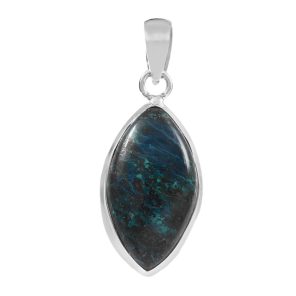 Shattuckite 1.25" 925 Sterling Silver Pendant (REXT56-21)