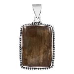 Labradorite 1.5" 925 Sterling Silver Pendant (REXT56-77)