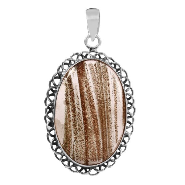 Sunstone Doublet 2" 925 Sterling Silver Pendant (REXT56-47)