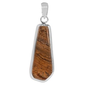 Pitcher Jasper 2" 925 Sterling Silver Pendant (REXT56-108)