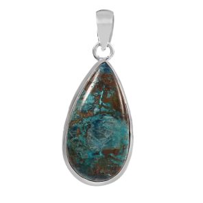 Shattuckite 1.75" 925 Sterling Silver Pendant (REXT56-25)