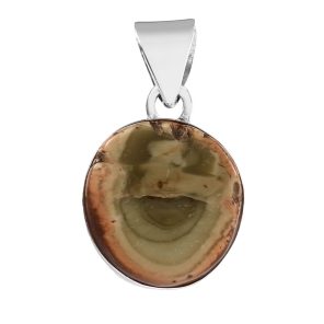 Imperial Jasper 1" 925 Sterling Silver Pendant (REXT56-130)