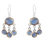 Labradorite 925 Sterling Silver Chandalier Earring (RS114-59)