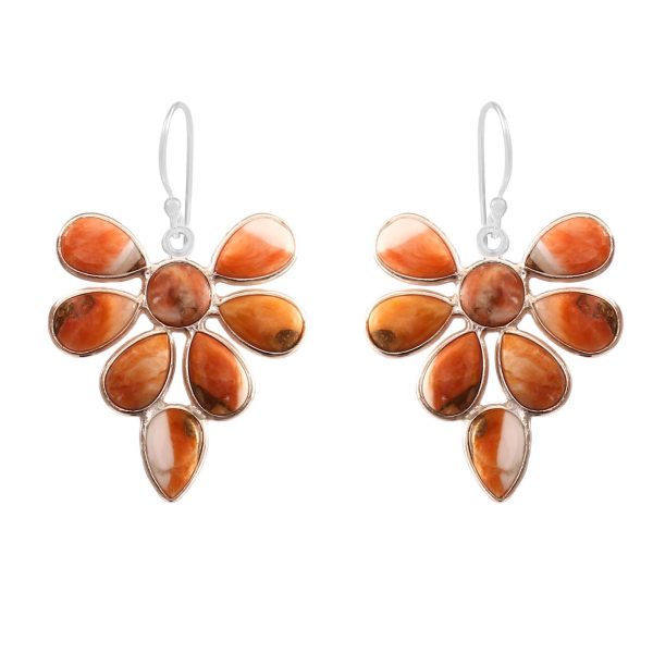 Spiny Oyster Turquoise 925 Sterling Silver Chandalier Earring (RS114-51)