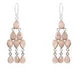Moonstone 925 Sterling Silver Chandalier Earring (RS114-10)