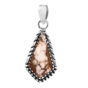Wild Horse Jasper 1.25â€³ 925 Sterling Silver Pendant (RS109-243)