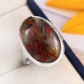 Copper Chrysocolla Ring Size US 7 925 Sterling Silver (RS105-295)