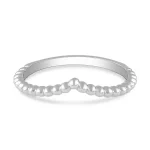 Plain Stackable Beaded Ring 925 Sterling Silver (RS26-97)