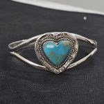 Kingman Turquoise Southwest Style 925 Sterling Silver Bangle Cuff (RSB2-118)