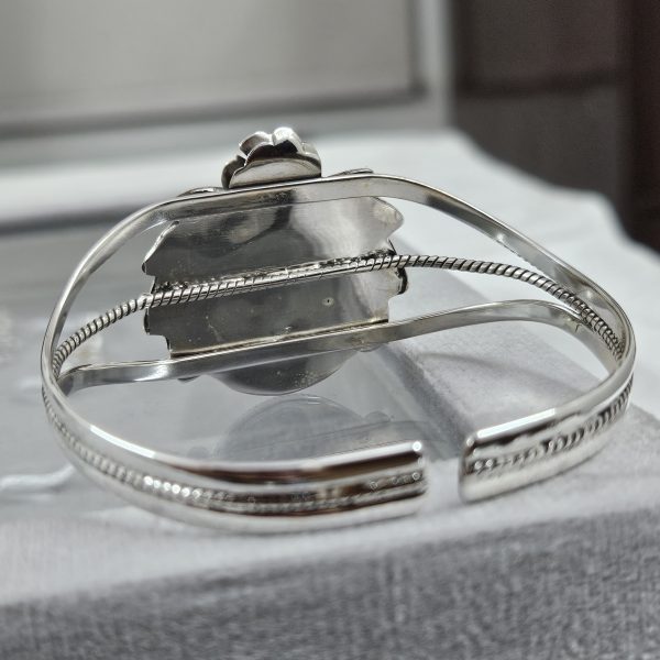 Larimar Southwest Style 925 Sterling Silver Bangle Cuff (RSB2-95) - Image 2