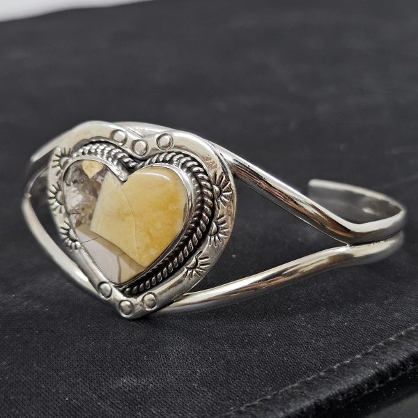 Mookaite Southwest Style 925 Sterling Silver Bangle Cuff (RSB2-119) - Image 2