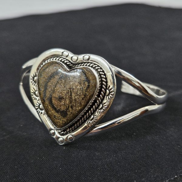 Bronzite Southwest Style 925 Sterling Silver Bangle Cuff (RSB2-123) - Image 3