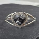 White Buffalo Turquoise Southwest Style 925 Sterling Silver Bangle Cuff (RSB2-109)