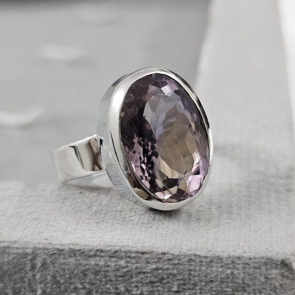 Statement Ametrine Sterling Silver 925 Ring (REXT63-3)